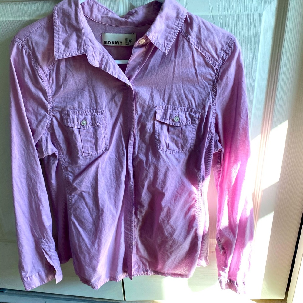 Old Navy light purple button down